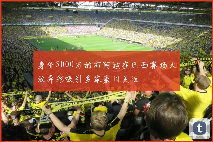 身价5000万的布阿迪在巴西赛场大放异彩吸引多家豪门关注